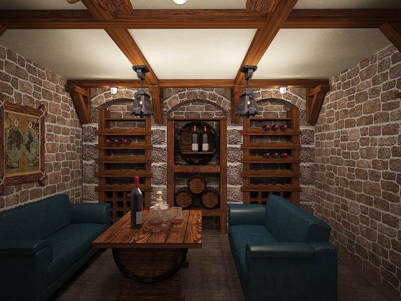 Винный погребок в частном доме