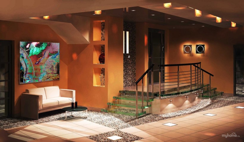 Цокольный этаж интерьер