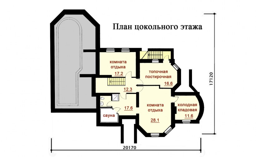 План цокольного этажа