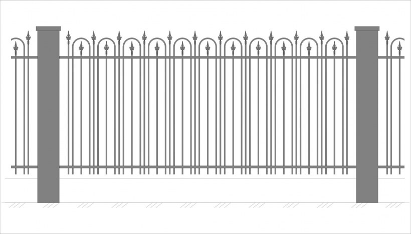 Освещение на кованый забор