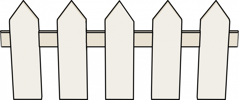 Симметричный забор из бумаги