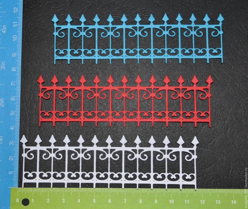 Высечка забор Скрапбукинг