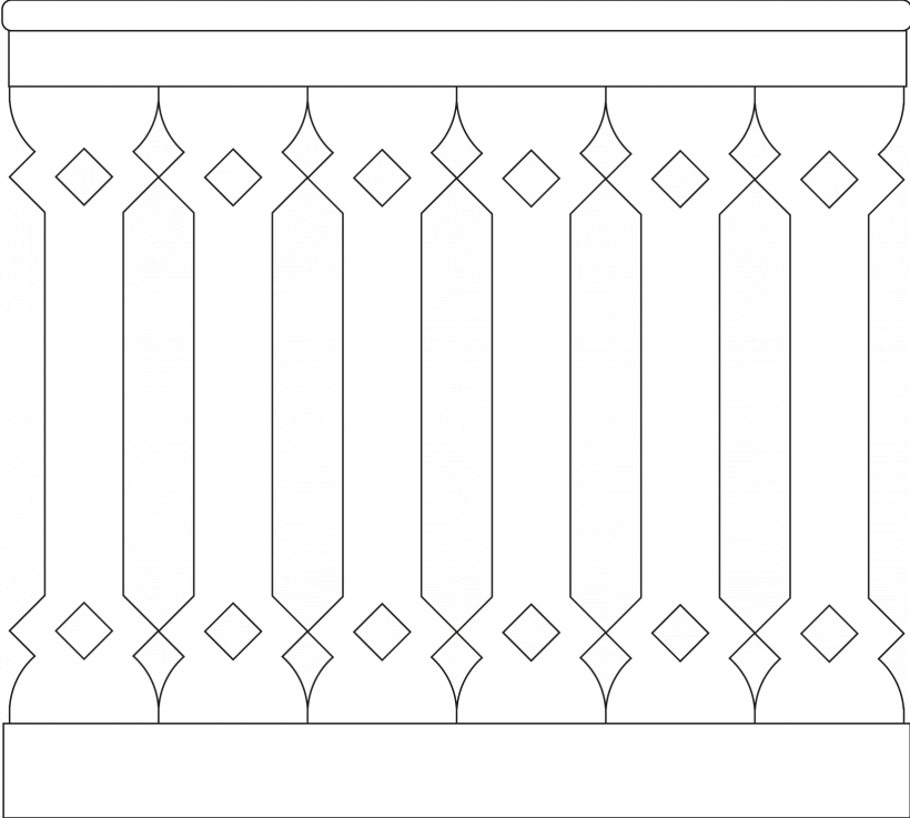 Забор трафарет