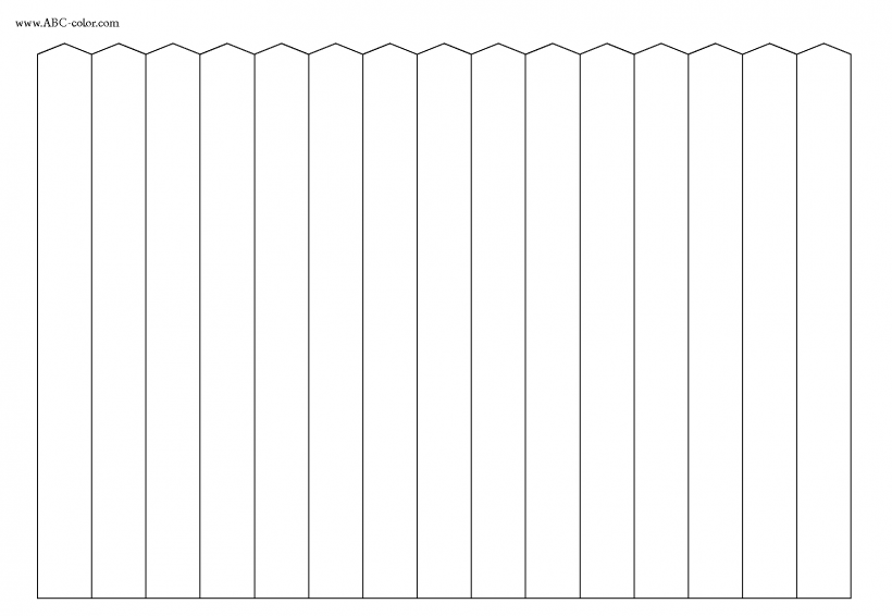 Забор раскраска