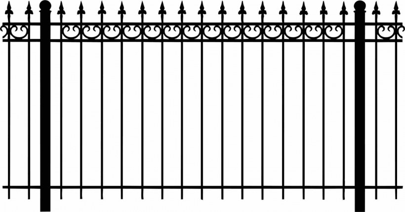Кованый забор вектор