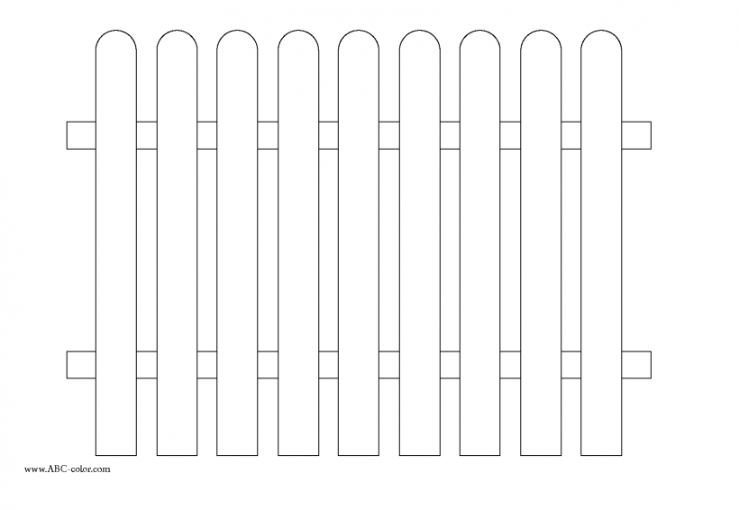 Забор для раскрашивания