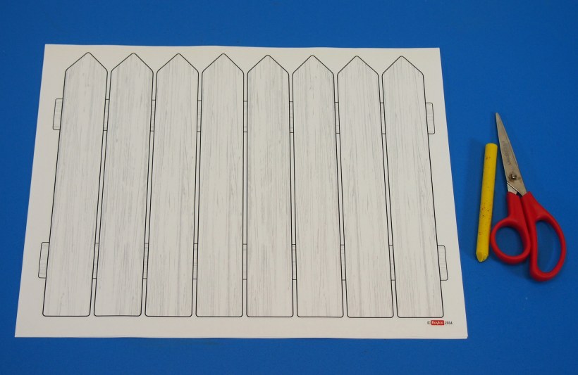 Забор из бумаги для поделки