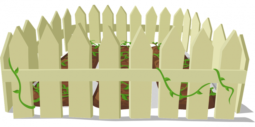 Забор для огорода без фона