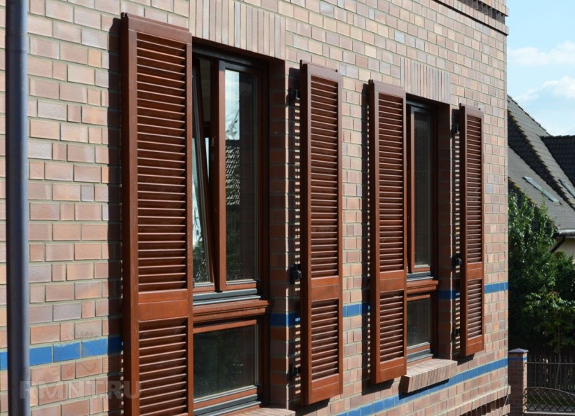 Ставни на окна деревянные современные
