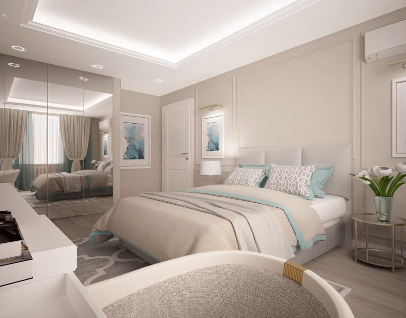 Дизайнерская спальня для молодых