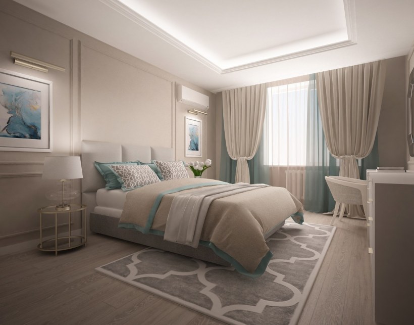 Уютная спальня для семейной пары