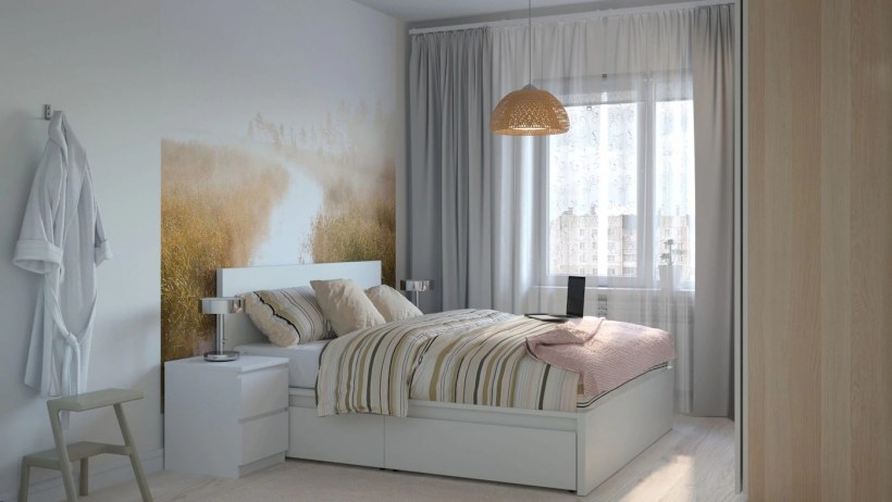 Дизайнерская спальня для молодых