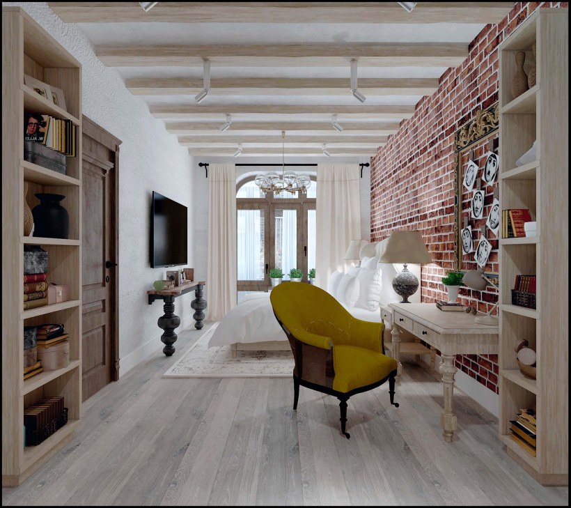 Квартира в стиле гламурный лофт