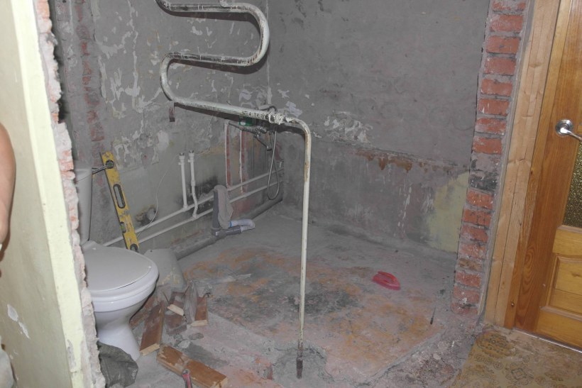 Разводка воды за инсталляцией