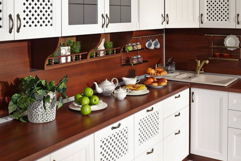 Кухня Кантри ясень светлый