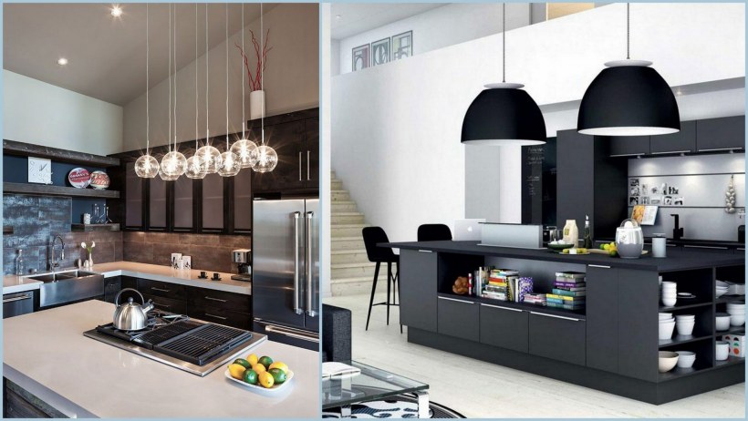 Темная кухня в интерьере