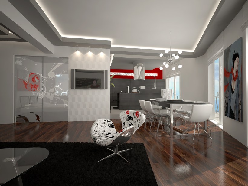 Кухня в два ряда верх