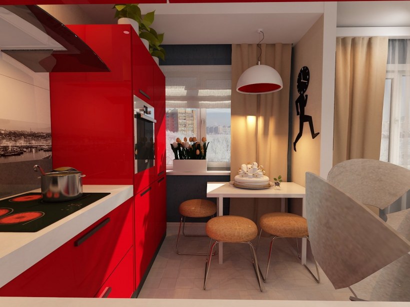 Стиль Авангард в интерьере кухни