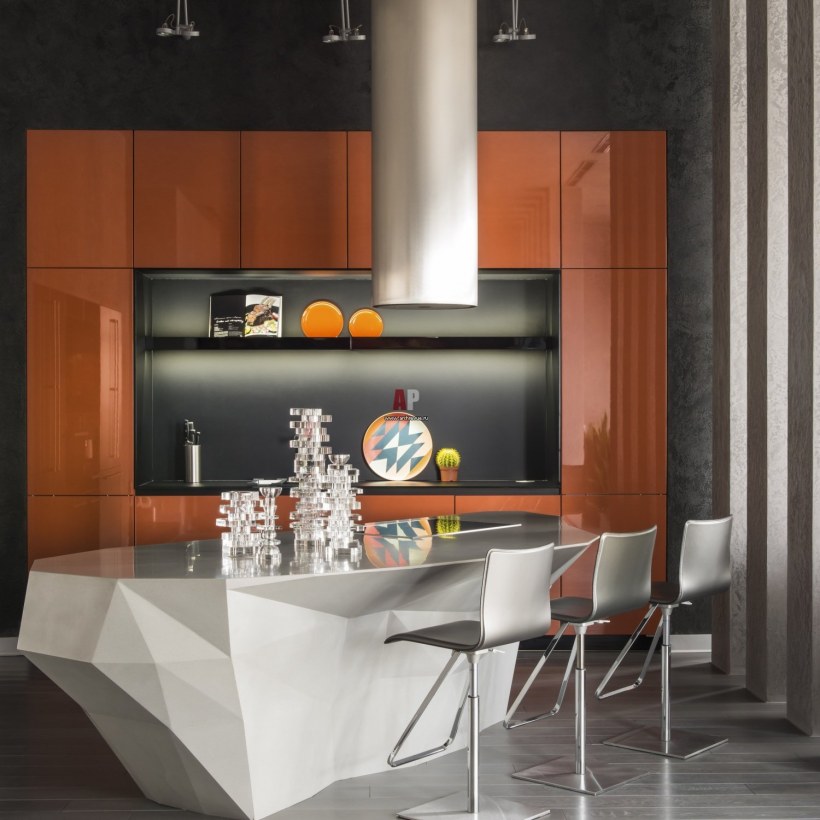 Стиль Авангард в интерьере кухни