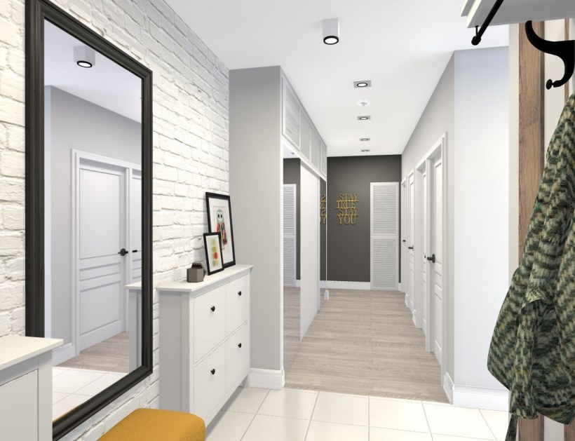 Сканди прихожая икеа