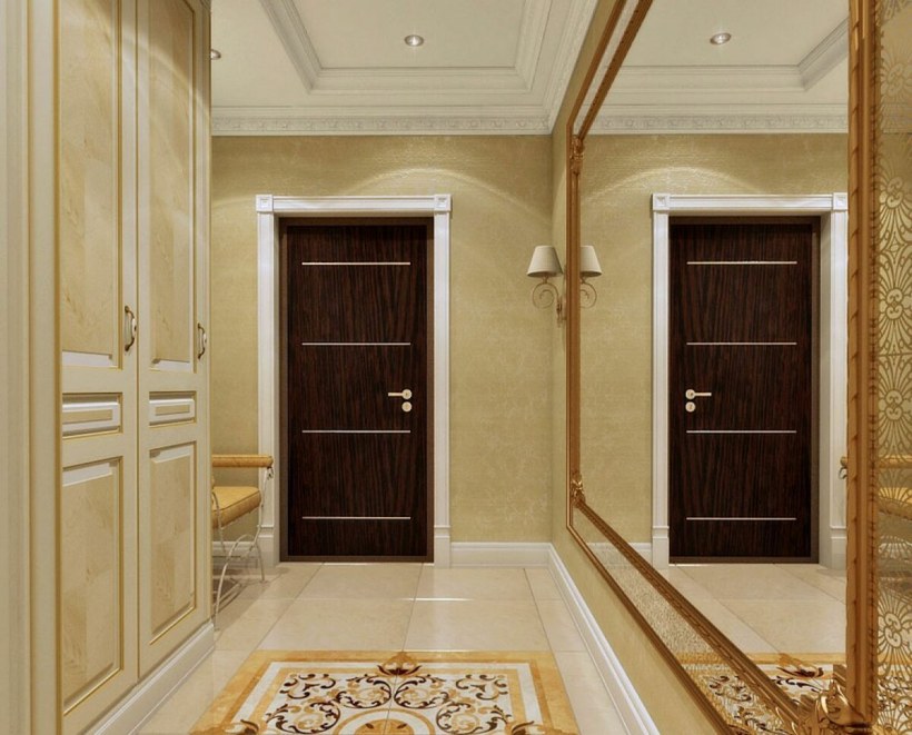 Интерьер квадратной прихожей