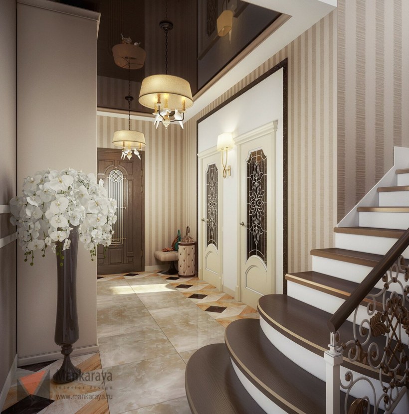 Прихожая в современном стиле, панельный дом