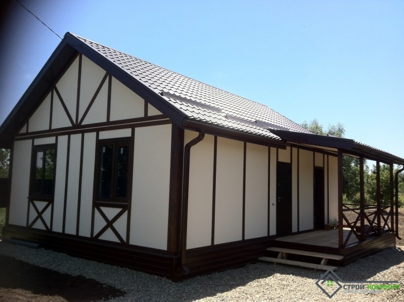 Фасад ОСП фахверк