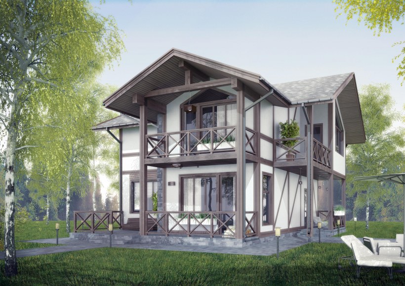 CLT Промстройлес фахверк