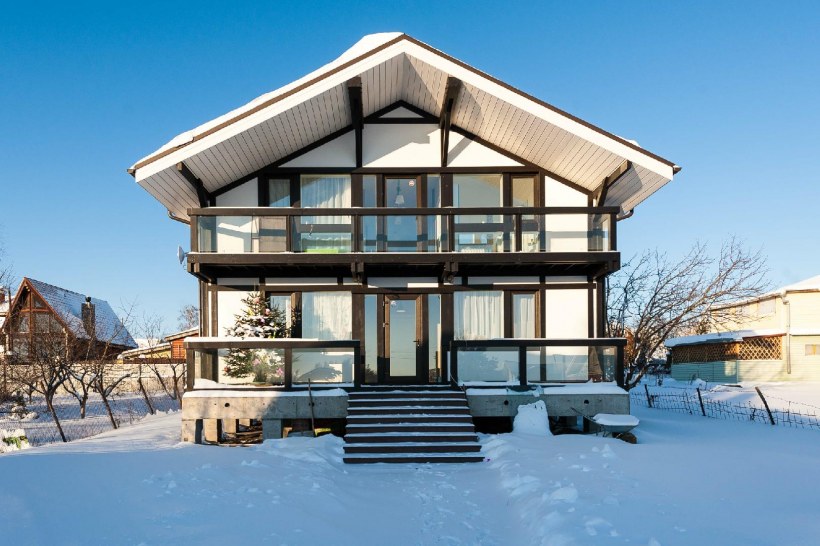 Веранда в стиле фахверк