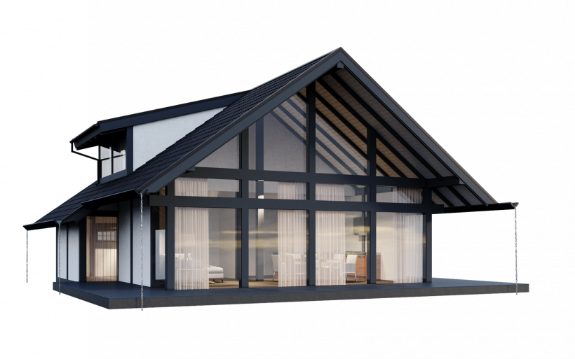 Проект Бавария каркасный дом фахверк