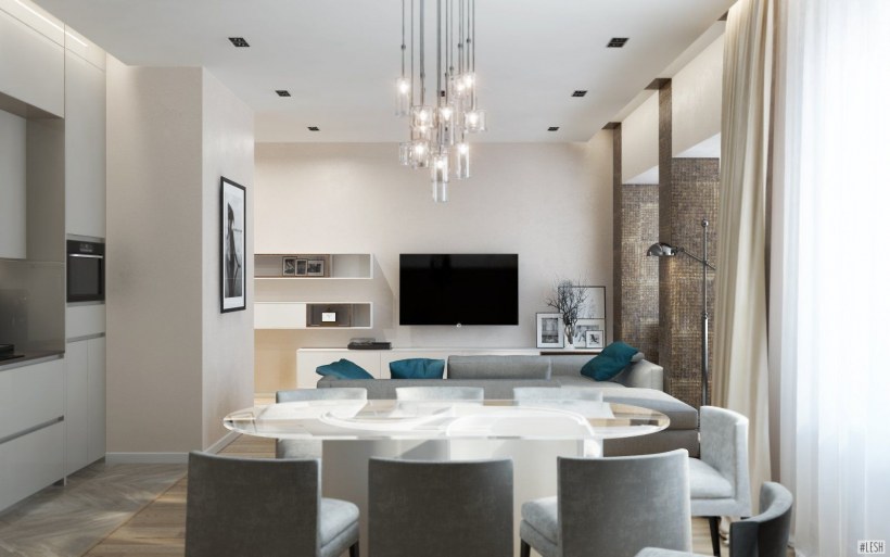 Обеденная зона на кухне Минимализм
