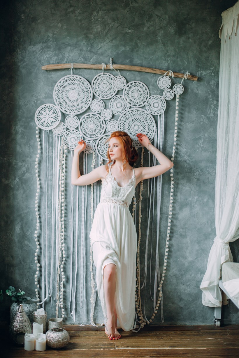 Будуарное платье в стиле бохо Михайлова Анна