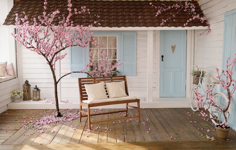 Декорация окна в стиле Прованс