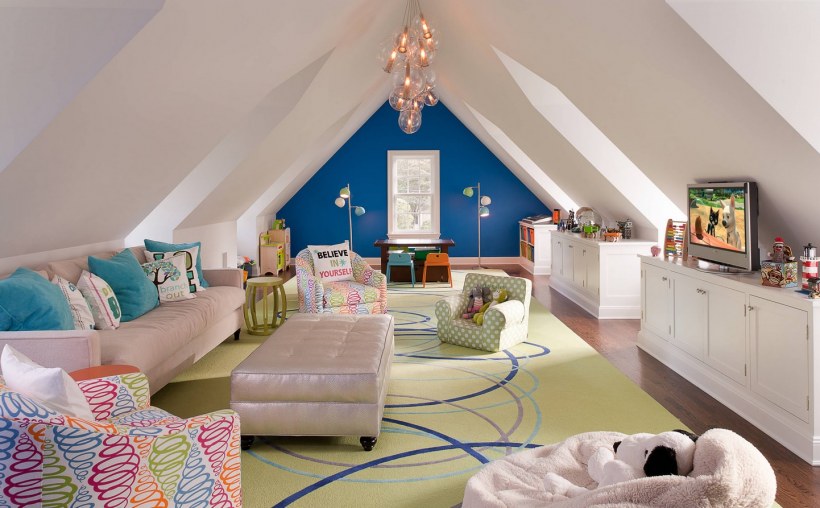 Детская на мансарде