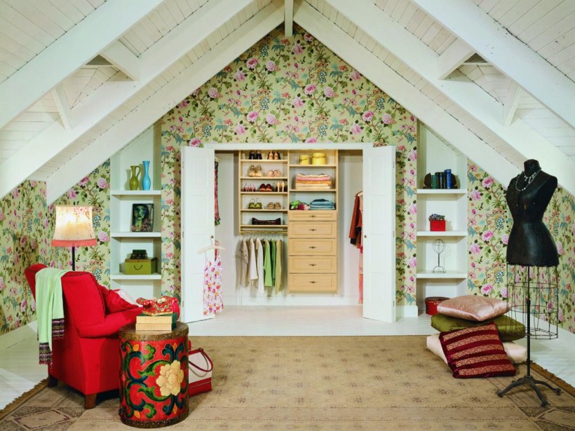 Обустройство комнаты на чердаке