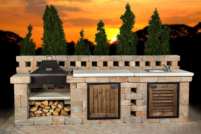 Мангалы и барбекю из блоков