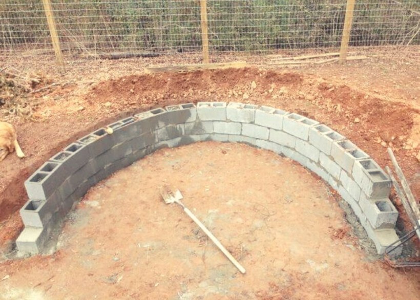 Фундамент под кострище