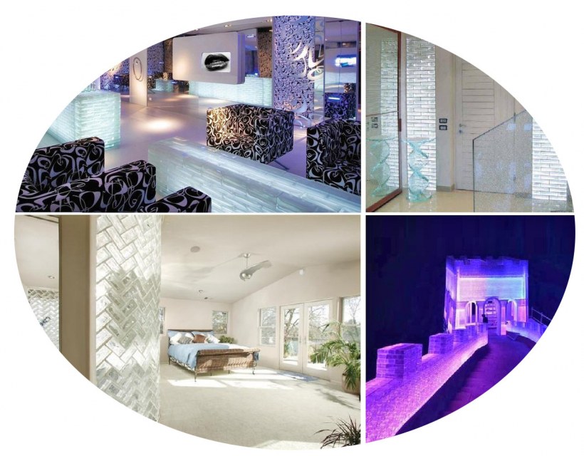 Стеклоблоки с ракушками