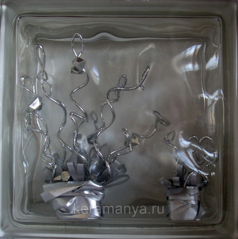 Стеклянный кирпич в интерьере