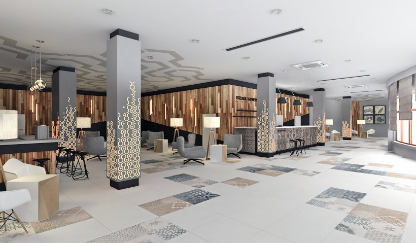 Вестибюль гостиницы