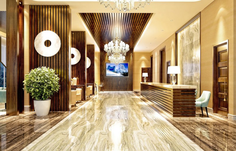 Интерьер холла в отеле