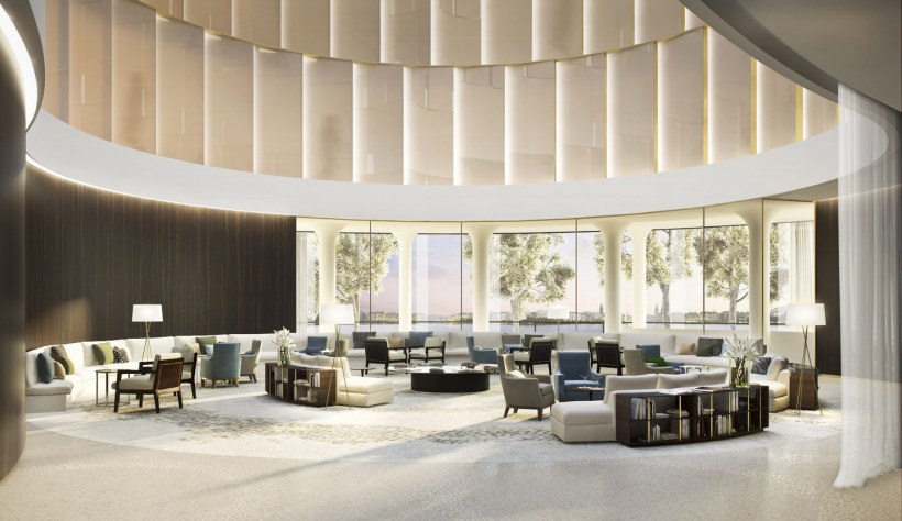 Лобби отеля интерьер