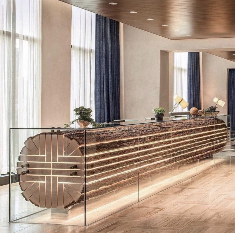 Ресепшен в эко стиле