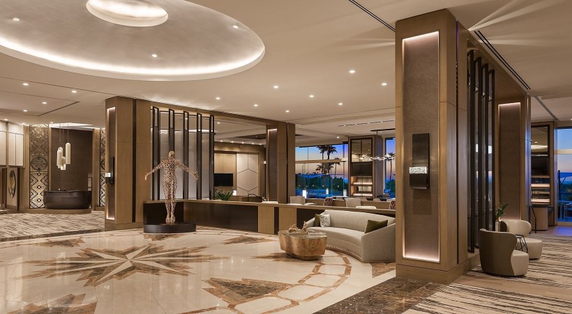 Холл отеля 5 звезд проект