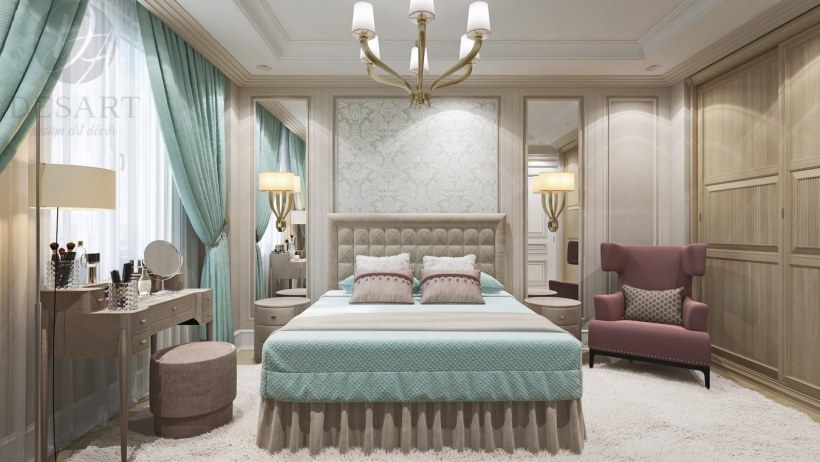 Спальня Неоклассика 15 кв м
