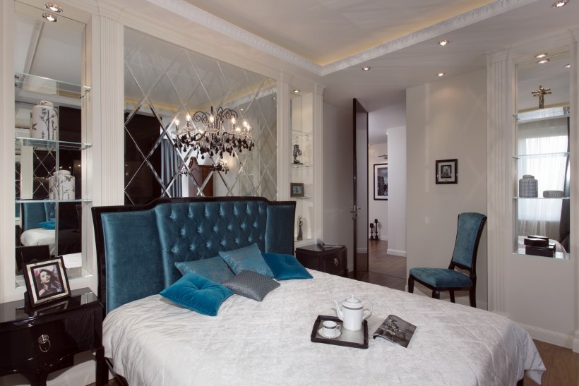 Гостиная 18 кв бирюзовая