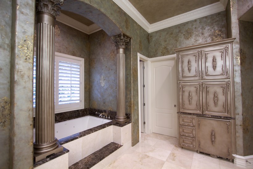 Декоративная штукатурка венецианка в ванной