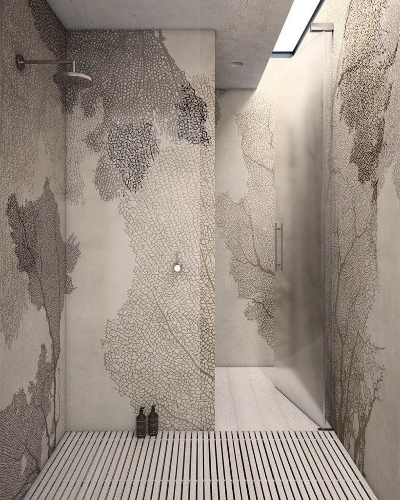 Декоративная штукатурка в санузле