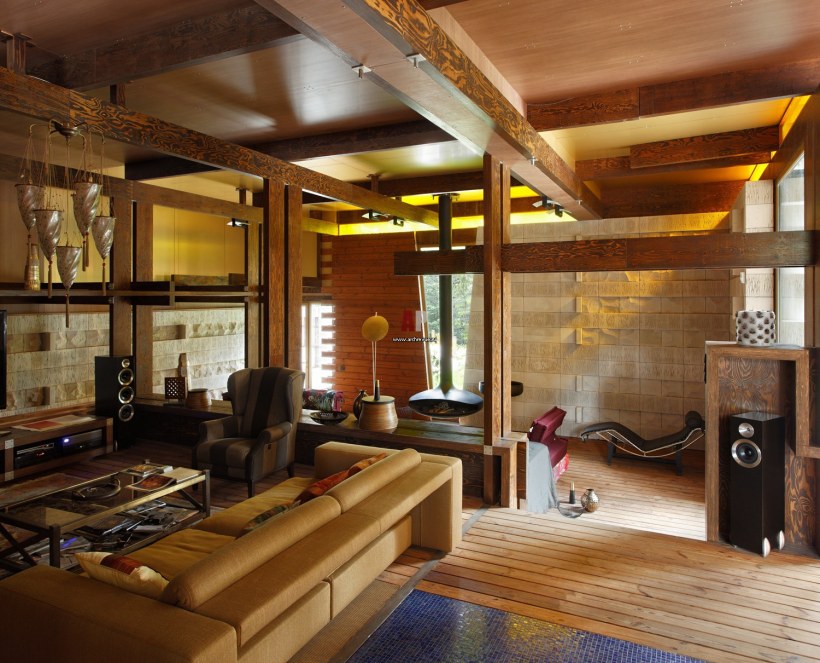 Кирпичные балки в интерьере