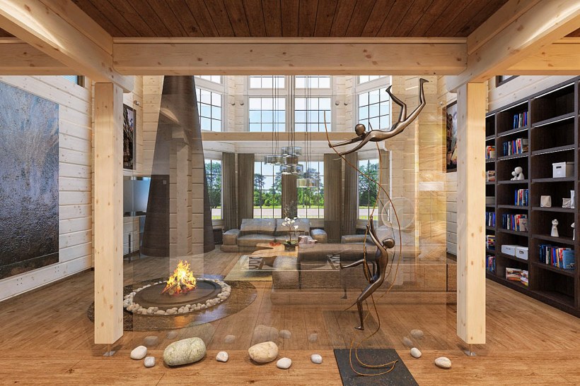 Деревянная барная стойка